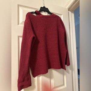 Red boutique sweater